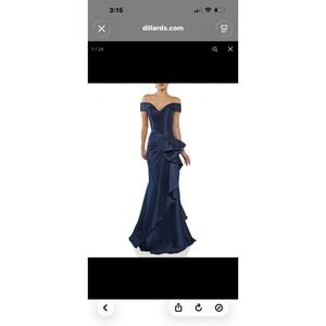 Off the shoulder ruffle front Mikaido Gown  size 16